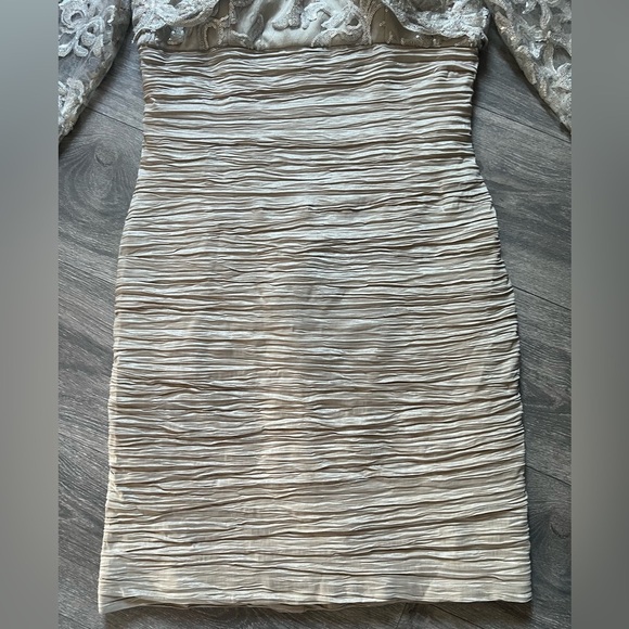 CACHET short taffeta dress with 3/4 sleeve sequin bolero size 14 NWT! - Picture 11 of 17